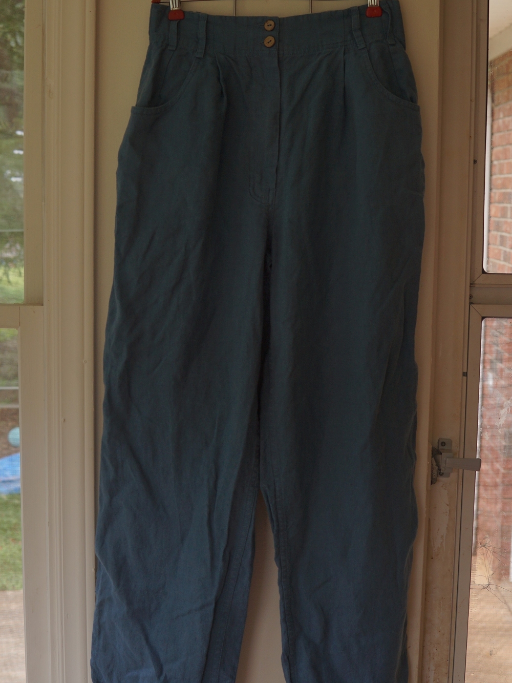 Notperfectlinen High Waisted Pants Doolin Sarah Legs Indigo